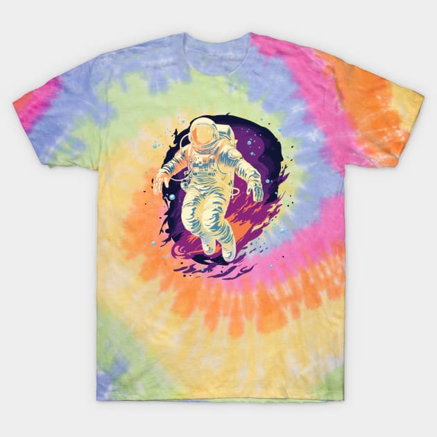 Astronaut Daydream T-Shirt by Designs by Doc 🟧🏄🌊🟦